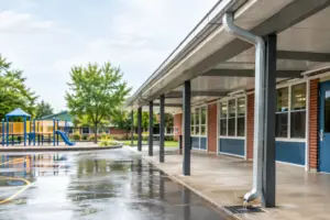 School Canopy Drainage for Safer Grounds